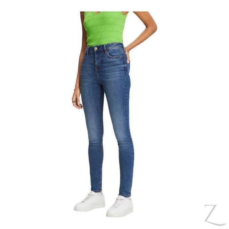 Buy-Ladies High Waist Super Strong Stretchy Skinny Denim Jeans | Plain | "Roo" - B Grade-Online-in South Africa-on Zalemart