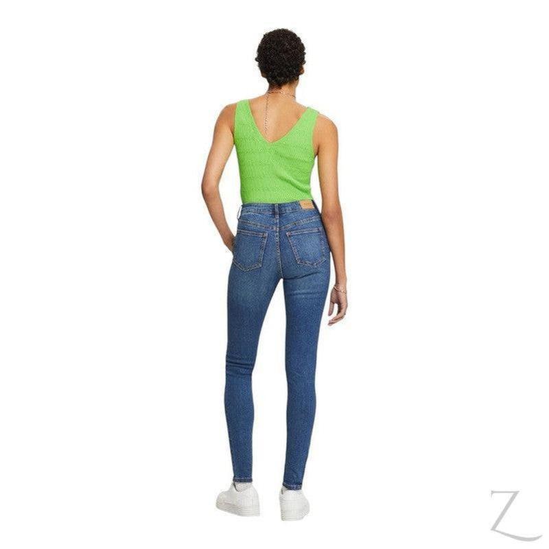 Buy-Ladies High Waist Super Strong Stretchy Skinny Denim Jeans | Plain | "Roo" - B Grade-Online-in South Africa-on Zalemart