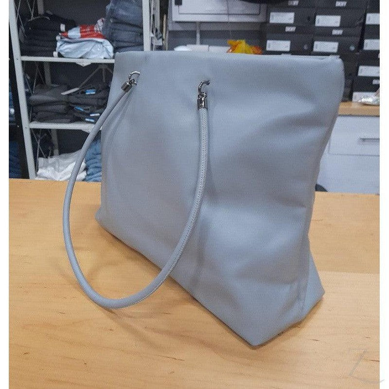 Buy-Ladies Large Shopper Bag | PU Leather | "Bala"-Grey-Online-in South Africa-on Zalemart