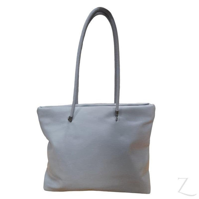 Buy-Ladies Large Shopper Bag | PU Leather | "Bala"-Grey-Online-in South Africa-on Zalemart