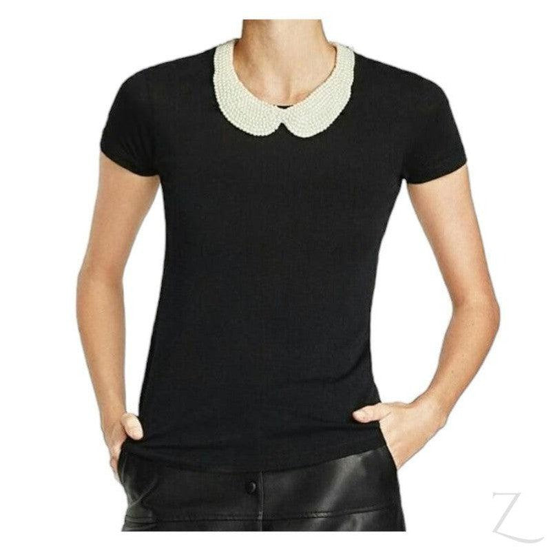 Buy-Ladies Lightweight T-Shirt | Pearly Neck | "Zia"-Black-S-Online-in South Africa-on Zalemart