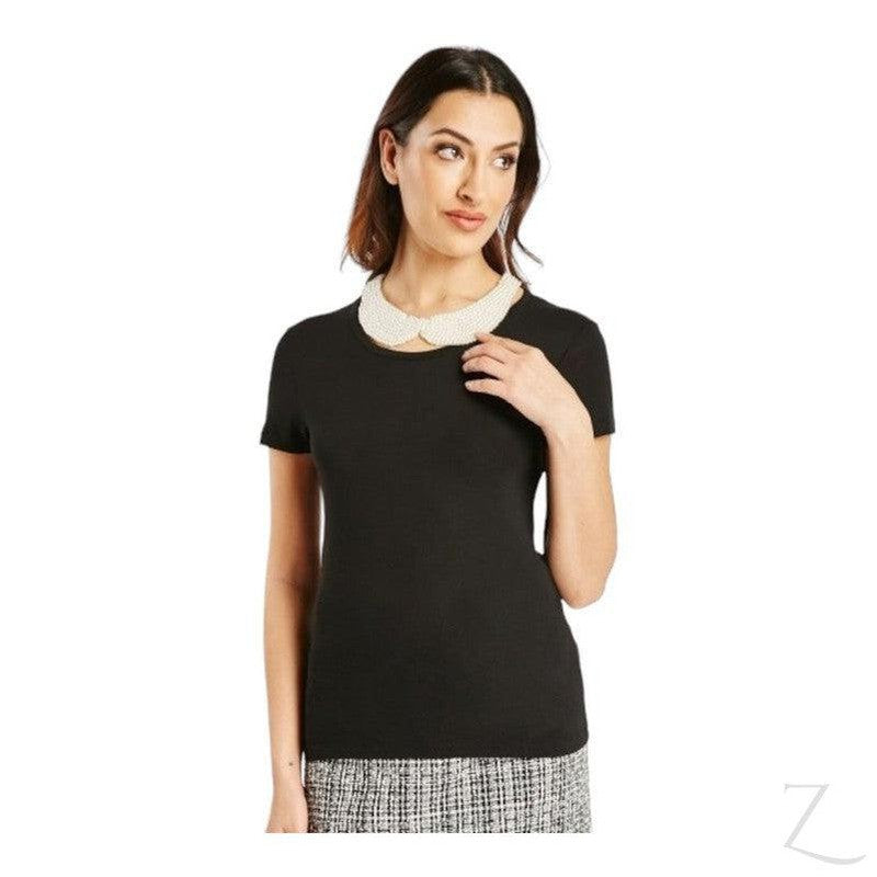 Buy-Ladies Lightweight T-Shirt | Pearly Neck | "Zia"-Online-in South Africa-on Zalemart