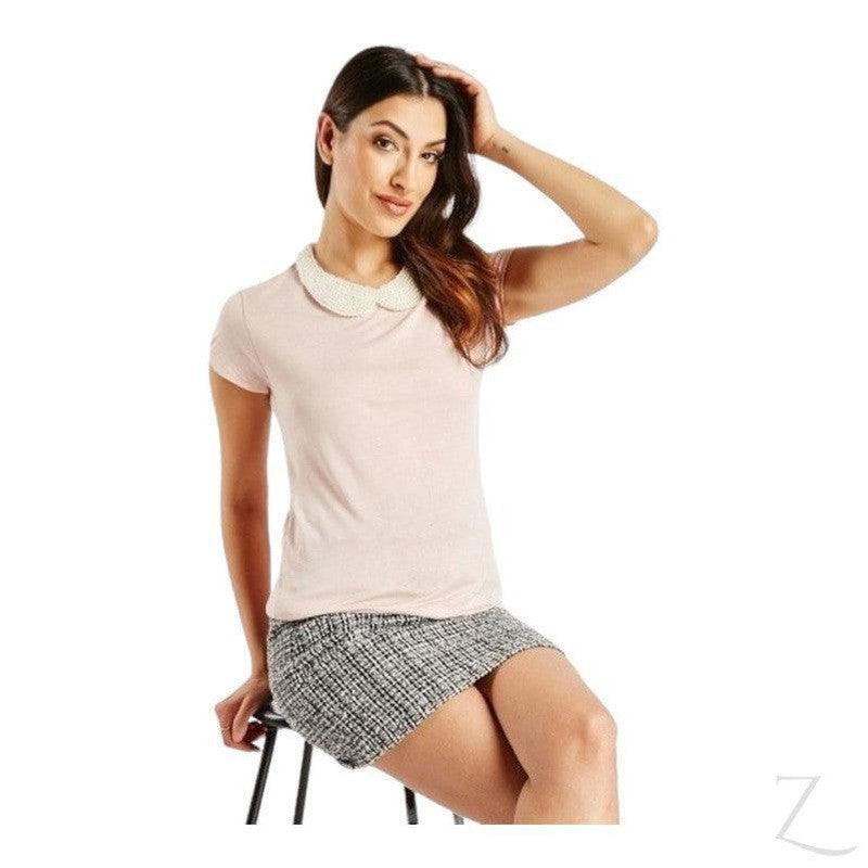 Buy-Ladies Lightweight T-Shirt | Pearly Neck | "Zia"-Online-in South Africa-on Zalemart