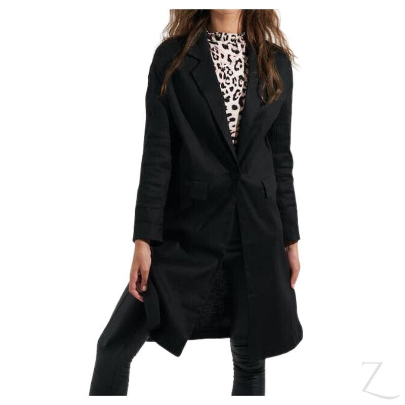 Buy-Ladies Long Stretchy Blazer | "Mbili"-Black-XS-Online-in South Africa-on Zalemart