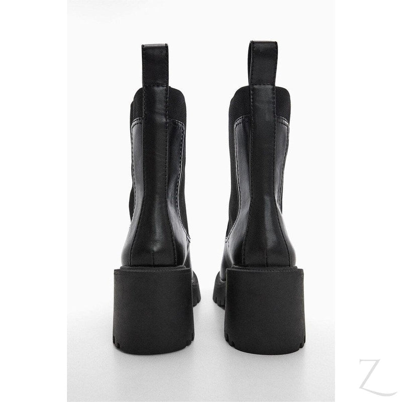 Zara Chunky Heel Ankle Boot With Zip Size 10 | eBay