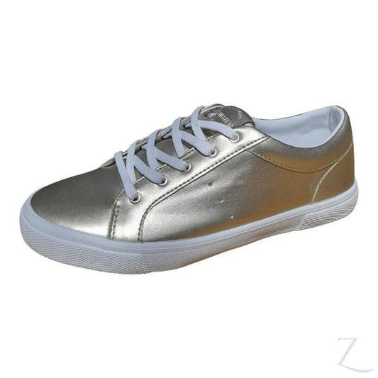Buy-Ladies Metallic Sneakers | Lace Up | "Dube"-Gold-3-Online-in South Africa-on Zalemart