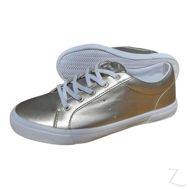 Buy-Ladies Metallic Sneakers | Lace Up | "Dube"-Online-in South Africa-on Zalemart