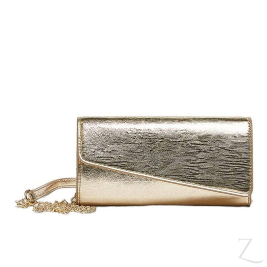 Buy-Ladies Mini Metallic Crossbody Handbag | "Dube"-Gold-Online-in South Africa-on Zalemart
