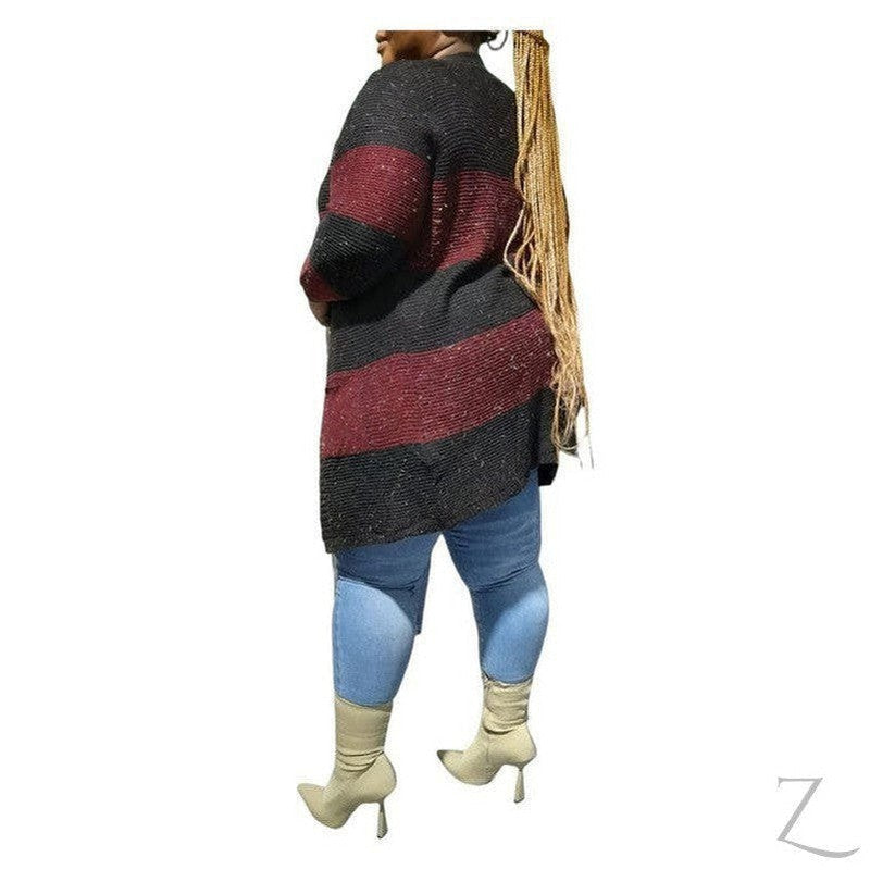 Buy-Ladies Open Front Woolly Cardigan | Long | "Zia"-Online-in South Africa-on Zalemart