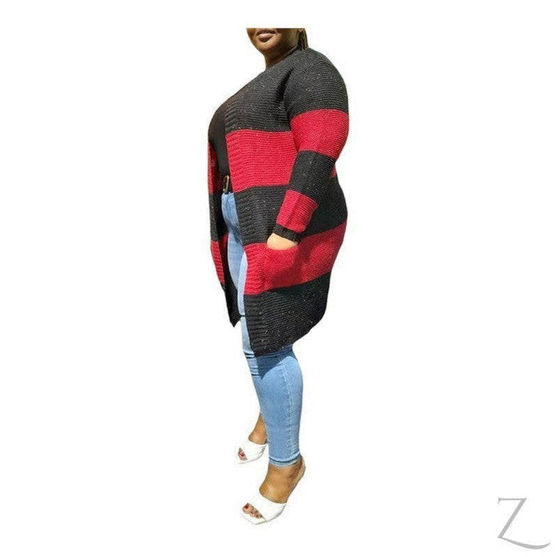 Buy-Ladies Open Front Woolly Cardigan | Long | "Zia"-Online-in South Africa-on Zalemart