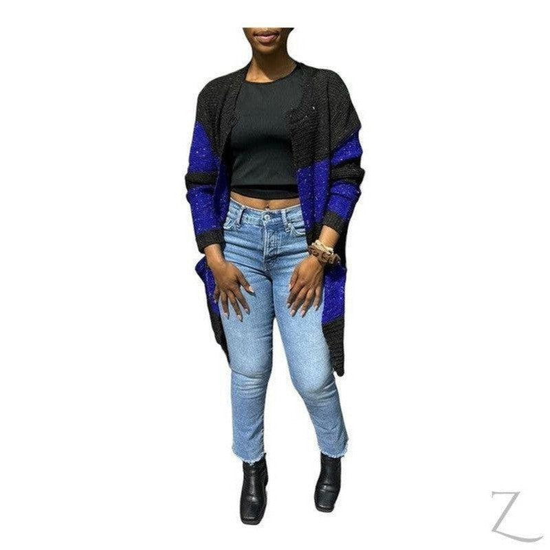 Buy-Ladies Open Front Woolly Cardigan | Long | "Zia"-Online-in South Africa-on Zalemart