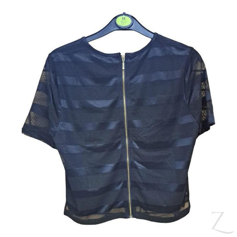Buy-Ladies Silky Mesh Top | Striped | "Ria"-Online-in South Africa-on Zalemart