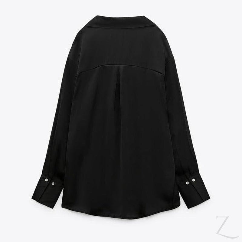 Buy-Ladies Silky Satin Shirt | Plain | "Zia"-Online-in South Africa-on Zalemart