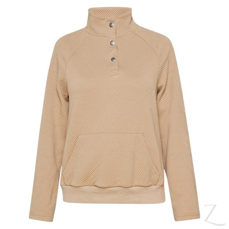 Buy-Ladies Snap Neck Sweatshirt | Quilted | "Wena"-A Grade-Online-in South Africa-on Zalemart