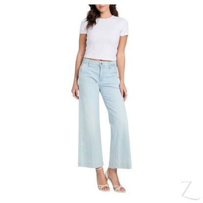 Buy-Ladies Stretchy Strong Wide Leg Denim Jeans | Cropped | "Gela" - B Grade-Online-in South Africa-on Zalemart