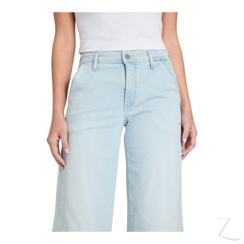 Buy-Ladies Stretchy Strong Wide Leg Denim Jeans | Cropped | "Gela" - B Grade-Online-in South Africa-on Zalemart