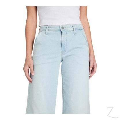 Buy-Ladies Stretchy Strong Wide Leg Denim Jeans | Cropped | "Gela" - B Grade-Online-in South Africa-on Zalemart