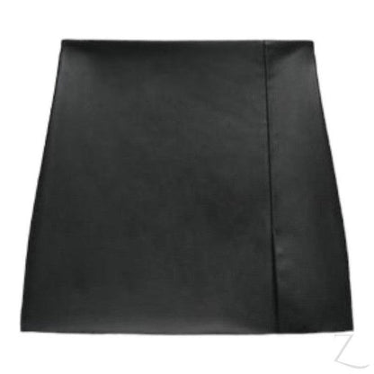 Buy-Ladies Strong Faux Leather Skirt | Skort | "Zia"-Black-XS-Online-in South Africa-on Zalemart