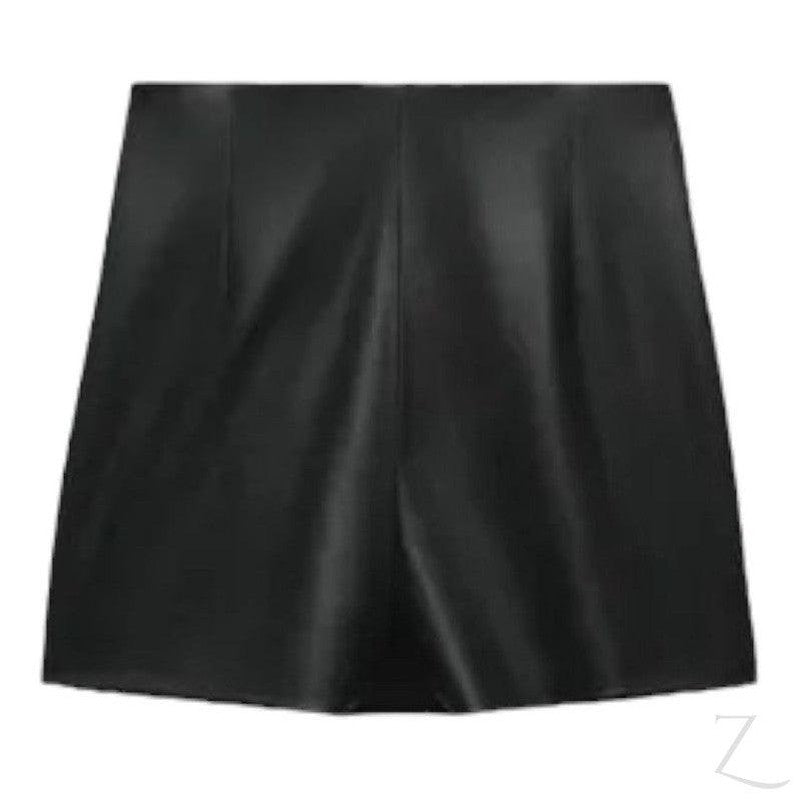 Buy-Ladies Strong Faux Leather Skirt | Skort | "Zia"-Online-in South Africa-on Zalemart