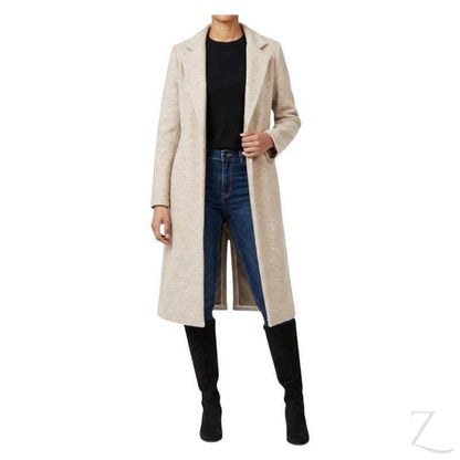 Buy-Ladies Strong Felt Textured Coat | Plain | "Zia" - B Grade-Khaki-XS-Online-in South Africa-on Zalemart