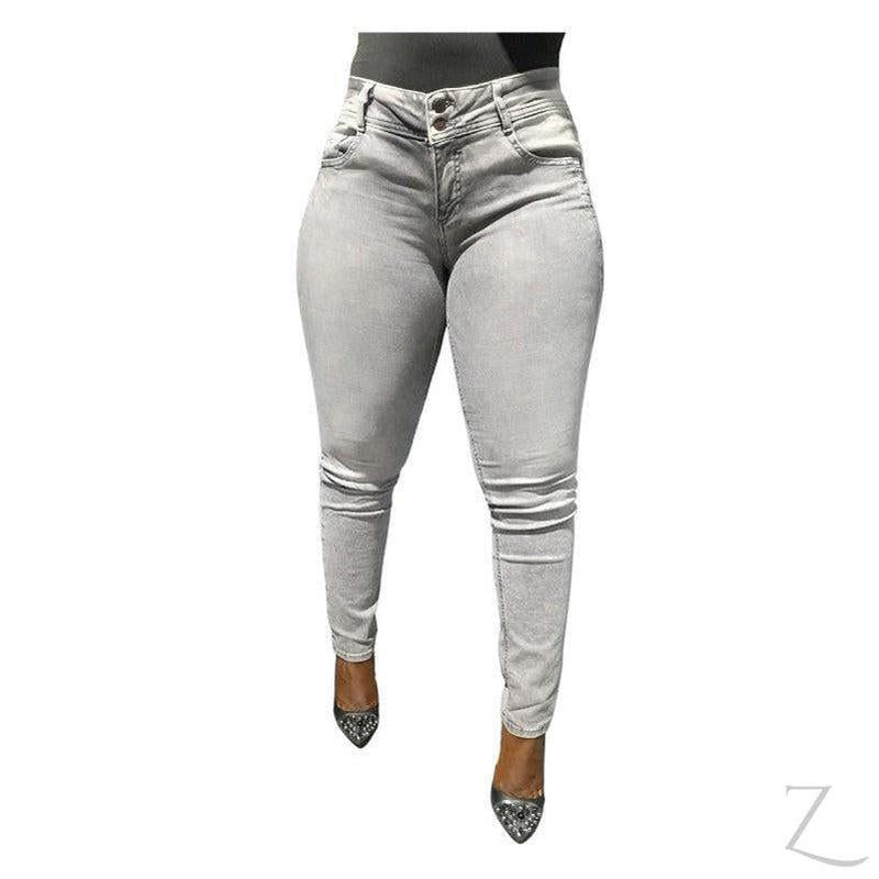 Buy-Ladies Strong Stretchy Slim Fit Denim Jeans | Plain | "Taka"-B Grade (Small Rejects)-Online-in South Africa-on Zalemart