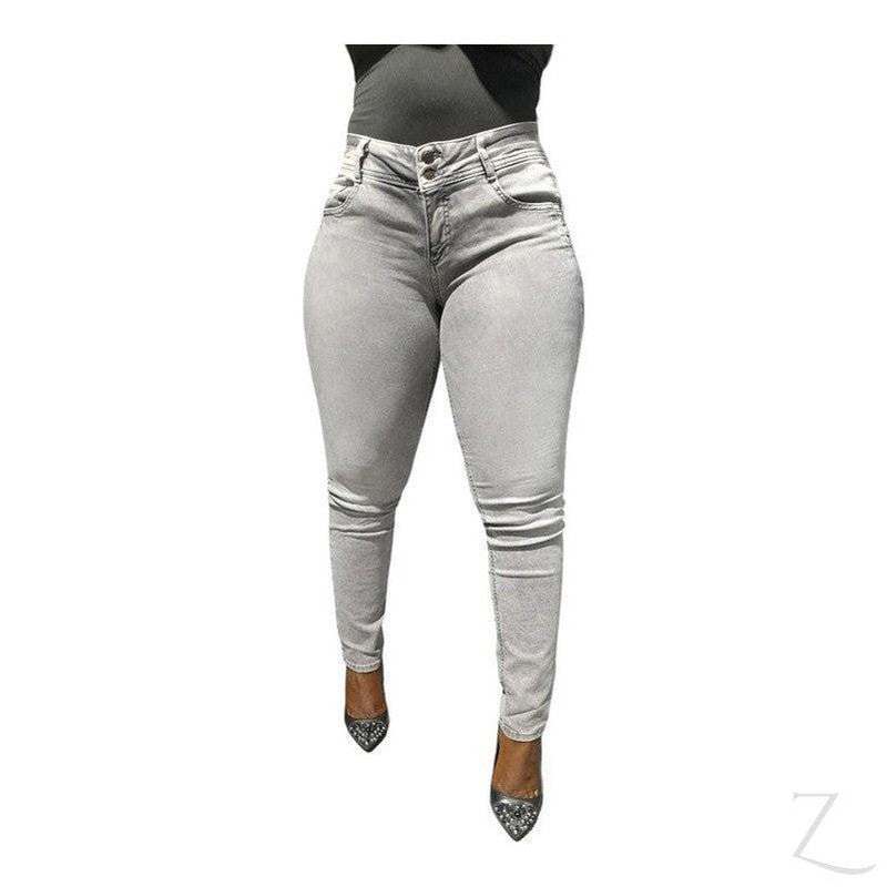 Buy-Ladies Strong Stretchy Slim Fit Denim Jeans | Plain | "Taka"-Online-in South Africa-on Zalemart