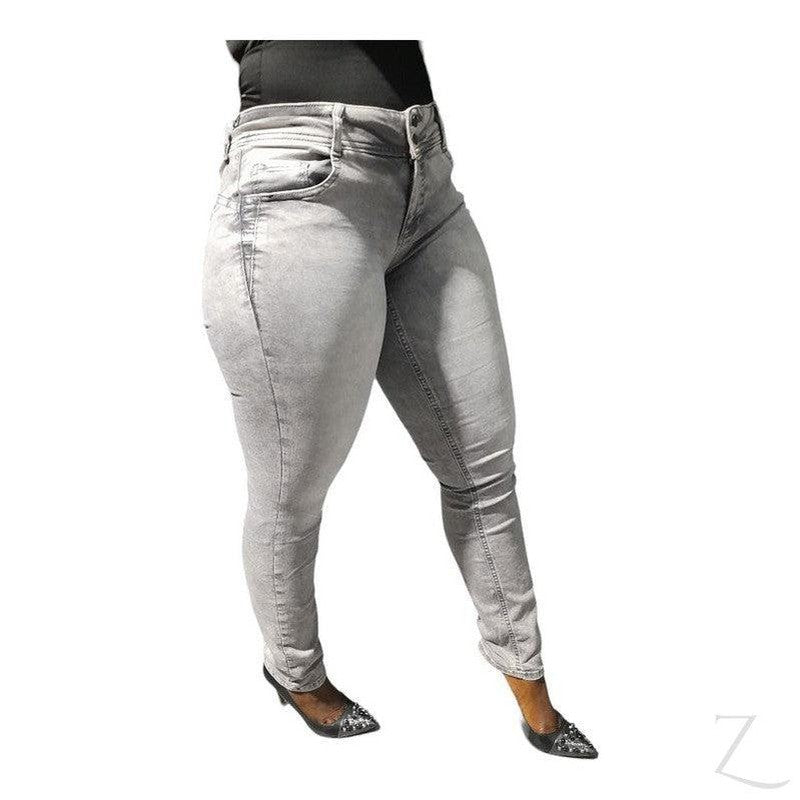 Buy-Ladies Strong Stretchy Slim Fit Denim Jeans | Plain | "Taka"-Online-in South Africa-on Zalemart