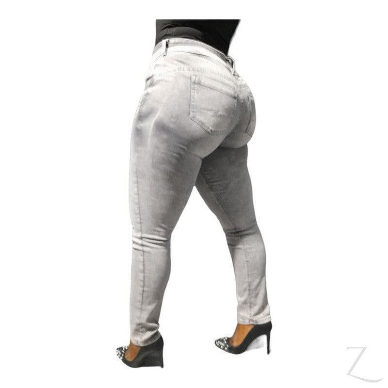 Buy-Ladies Strong Stretchy Slim Fit Denim Jeans | Plain | "Taka"-Online-in South Africa-on Zalemart