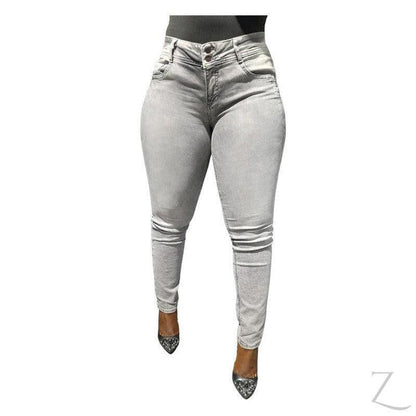 Buy-Ladies Strong Stretchy Slim Fit Denim Jeans | Plain | "Taka"-Online-in South Africa-on Zalemart