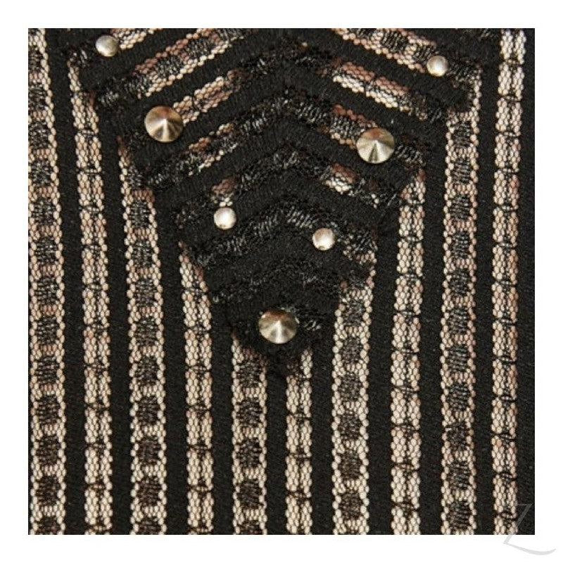 Buy-Ladies Studded Lace T-Shirt | Short Sleeve | "Zia"-Online-in South Africa-on Zalemart