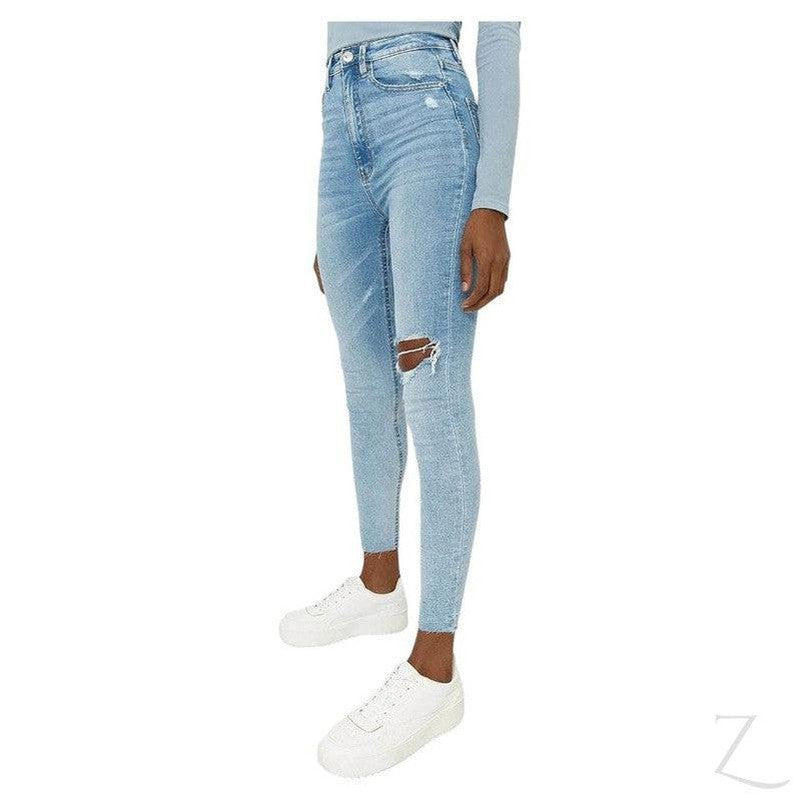 Buy-Ladies Super High Waist Super Skinny Super Stretchy Strong Denim Jeans | Ripped | "Sia"-Online-in South Africa-on Zalemart