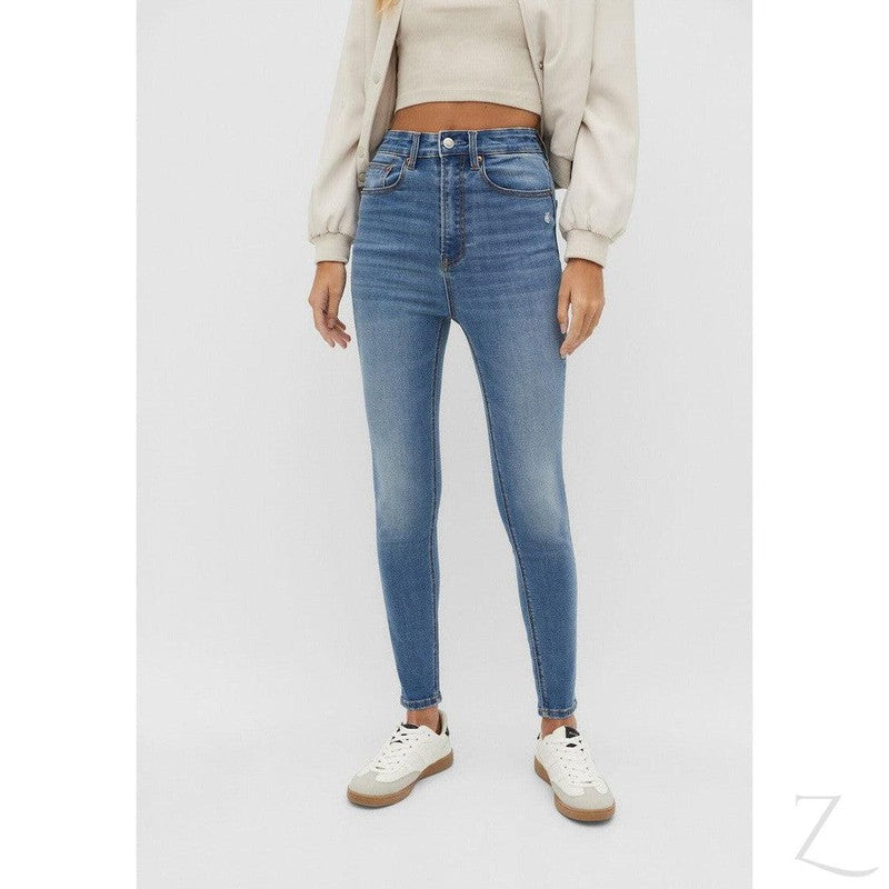 Buy-Ladies Super High Waist Super Stretchy Super Skinny Super Strong Denim Jeans | Ripped | "Sia"-Online-in South Africa-on Zalemart
