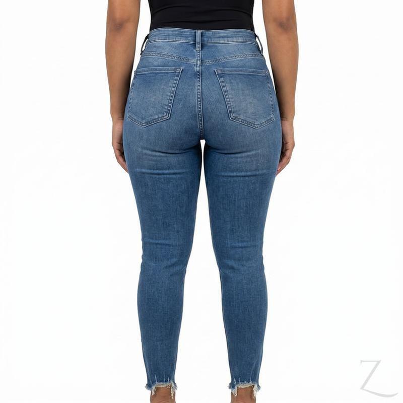 Buy-Ladies Super Skinny Slightly Stretchy Denim Jeans | Raw Hem | "Tina" - B Grade-Online-in South Africa-on Zalemart