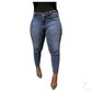 Buy-Ladies Super Skinny Slightly Stretchy Strong Ankle Grazer Denim Jeans | Frayed Hem | "Samina"-Online-in South Africa-on Zalemart