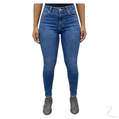 Buy-Ladies Super Skinny Strong Stretchy Denim Jeans | Plain | "Kita" - B Grade-Dark Blue-30-Regular-Online-in South Africa-on Zalemart