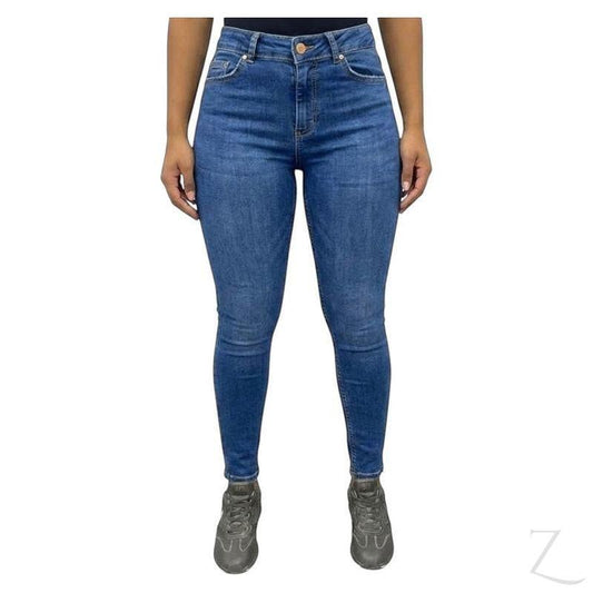 Buy-Ladies Super Skinny Strong Stretchy Denim Jeans | Plain | "Kita" - B Grade-Dark Blue-30-Regular-Online-in South Africa-on Zalemart