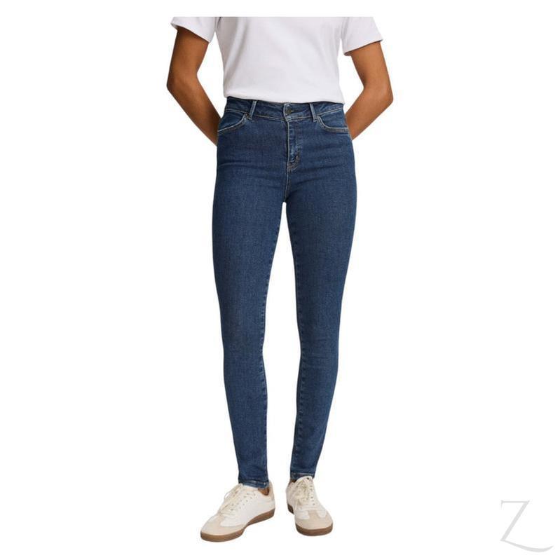 Buy-Ladies Super Skinny Super Strong Slightly Stretchy Denim Jeans | Plain | "Fula" - B Grade-Dark Blue-28-Long-Online-in South Africa-on Zalemart