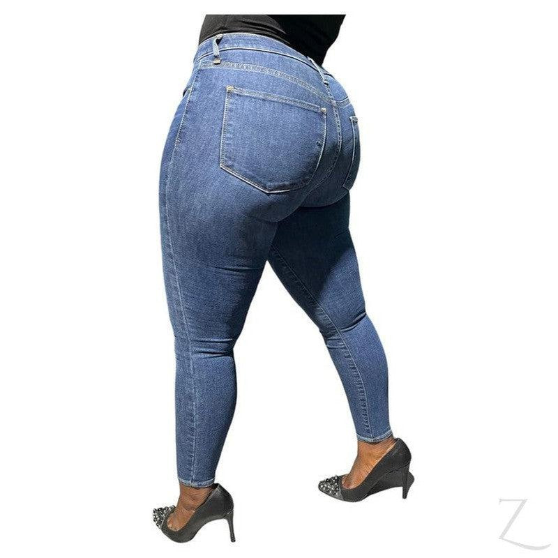 Buy-Ladies Super Skinny Super Strong Stretchy Denim Jeans | Plain | "Bobo"-Online-in South Africa-on Zalemart