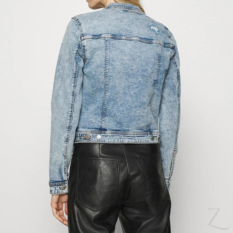 Buy-Ladies Super Stretchy Strong Denim Jacket | Ripped | "Lilly"-Online-in South Africa-on Zalemart