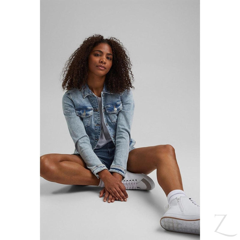 Buy-Ladies Super Stretchy Strong Denim Jacket | Ripped | "Lilly"-Online-in South Africa-on Zalemart