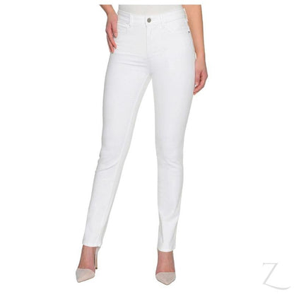 Buy-Ladies Super Stretchy Strong Denim Jeans | Magic-Shape Fit | "Fela"-White-30-Online-in South Africa-on Zalemart