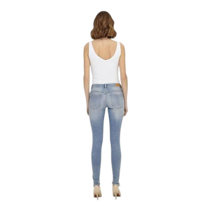 Buy-Ladies Super Stretchy Super Skinny Ankle Grazer Detailed Denim Jeans | Zip Detail | "Phela" - A Grade-Online-in South Africa-on Zalemart