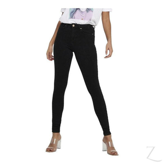Buy-Ladies Super Stretchy Super Skinny Push Up Denim Jeans | Plain | "Phela"-Black-XS-Regular-Online-in South Africa-on Zalemart
