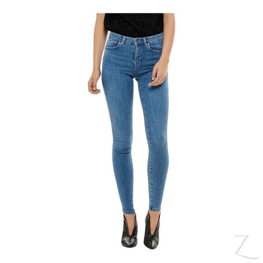 Buy-Ladies Super Stretchy Super Skinny Push Up Denim Jeans | Plain | "Phela"-Dark Blue-XS-Regular-Online-in South Africa-on Zalemart