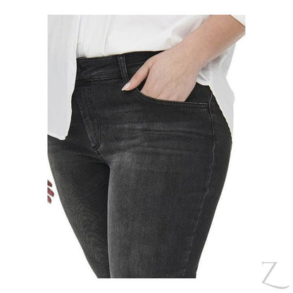 Buy-Ladies Super Stretchy Super Skinny Raw Hem Denim Jeans | Plus Sizes | "Phela"-Online-in South Africa-on Zalemart