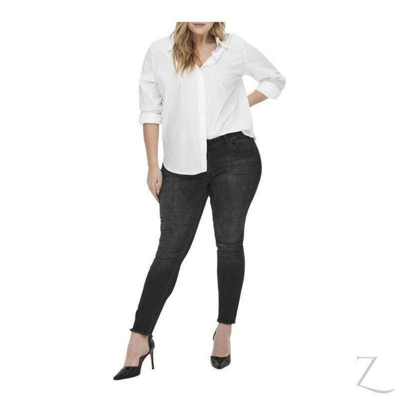 Buy-Ladies Super Stretchy Super Skinny Raw Hem Denim Jeans | Plus Sizes | "Phela"-Online-in South Africa-on Zalemart