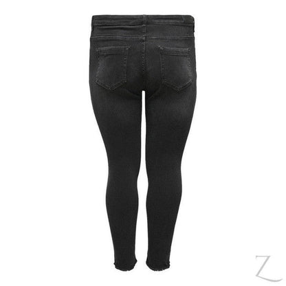 Buy-Ladies Super Stretchy Super Skinny Raw Hem Denim Jeans | Plus Sizes | "Phela"-Online-in South Africa-on Zalemart