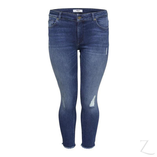 Buy-Ladies Super Stretchy Super Skinny Raw Hem Ripped Denim Jeans | Plus Sizes | "Phela"-Online-in South Africa-on Zalemart