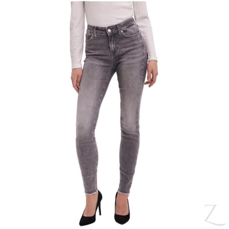 Buy-Ladies Super Stretchy Super Skinny Strong Denim Jeans | Fringed Hem | "Mbili" - B Grade-Online-in South Africa-on Zalemart