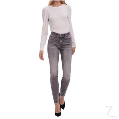 Buy-Ladies Super Stretchy Super Skinny Strong Denim Jeans | Fringed Hem | "Mbili" - B Grade-Online-in South Africa-on Zalemart